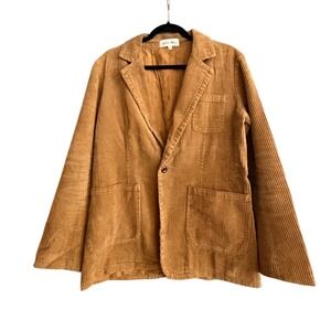 ALEX MILL Corduroy Blazer Jacket Camel Tan Single Button Women Size 1